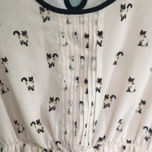 Pretty pink cat dress